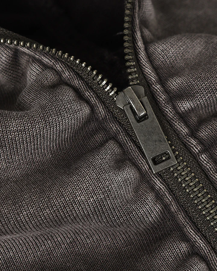 KIIKIO Washed Arc-Sleeve Hoodie - Image 3