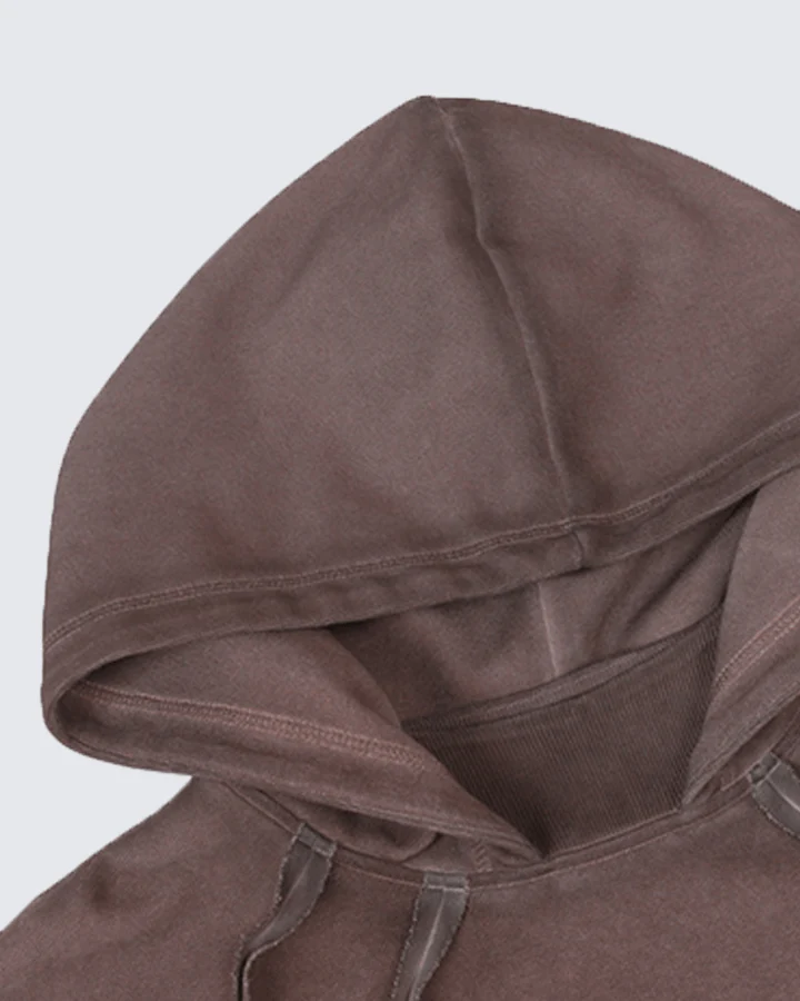 Washed Stitch Detail Oversized Hoodie - Image 6