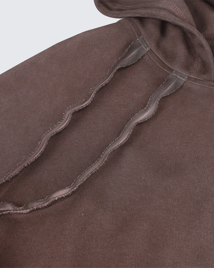 Washed Stitch Detail Oversized Hoodie - Image 7