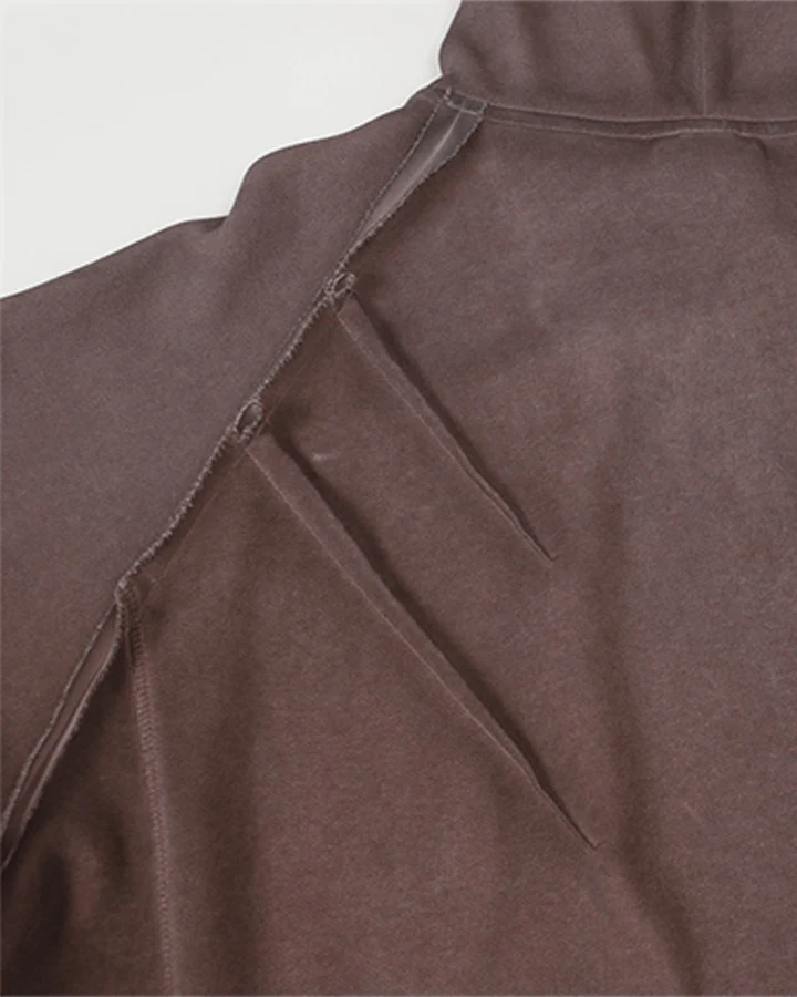 Washed Stitch Detail Oversized Hoodie - Image 8