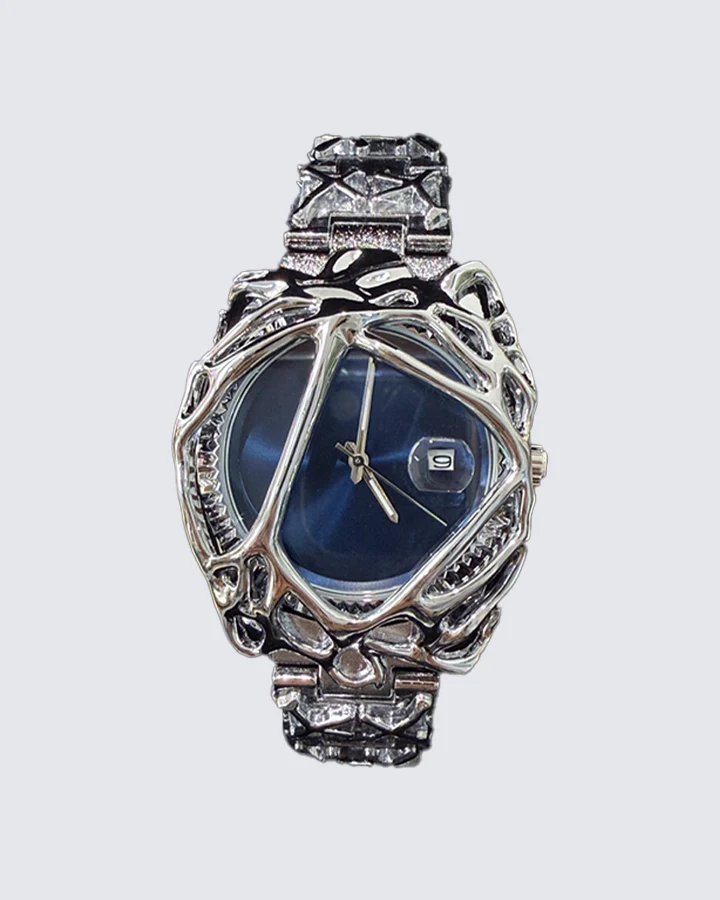 Y2K Abstract Metal Frame Watch - Image 4
