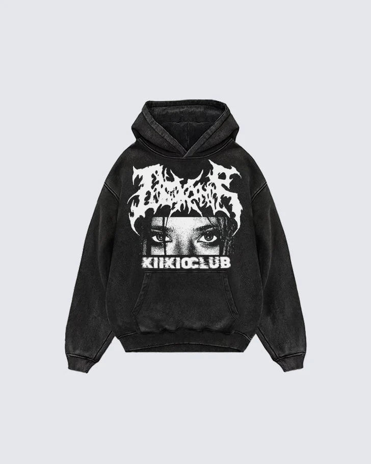 KIIKIOCLUB Street Fashion Print Hoodie - Image 2