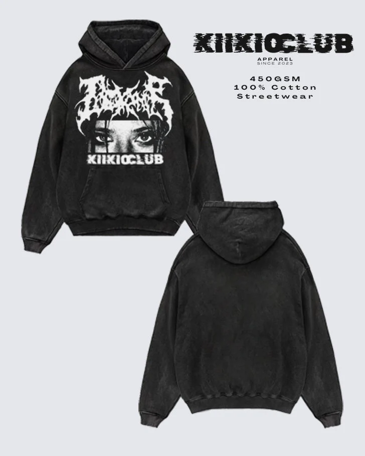 KIIKIOCLUB Street Fashion Print Hoodie - Image 3