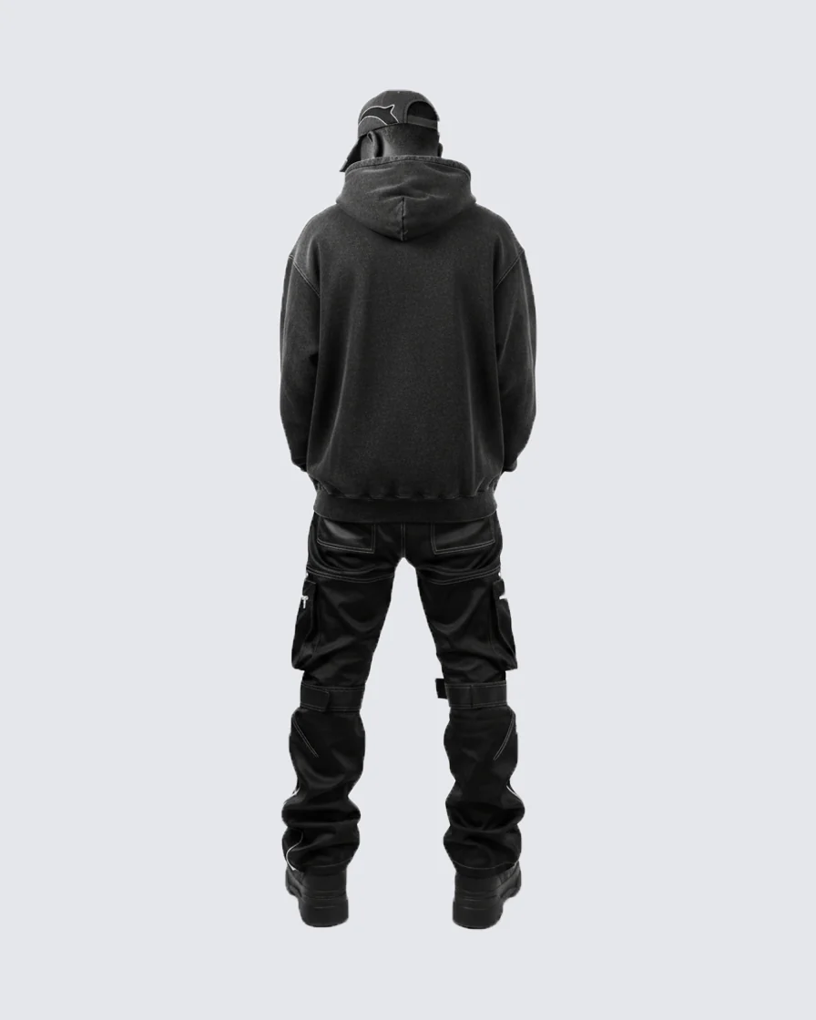 Tribal Flame Graphic Hoodie - Image 3