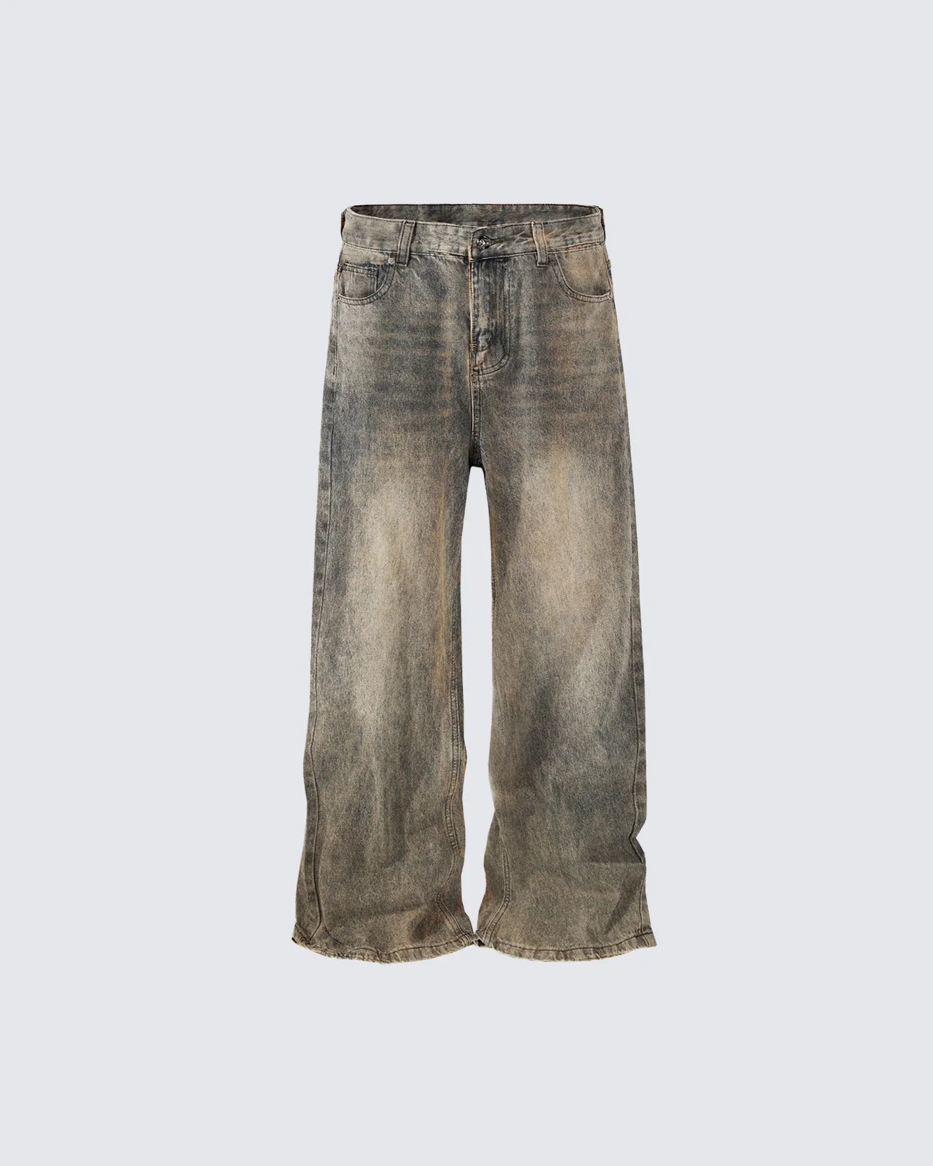 Distressed Vintage Baggy Jeans - Image 5
