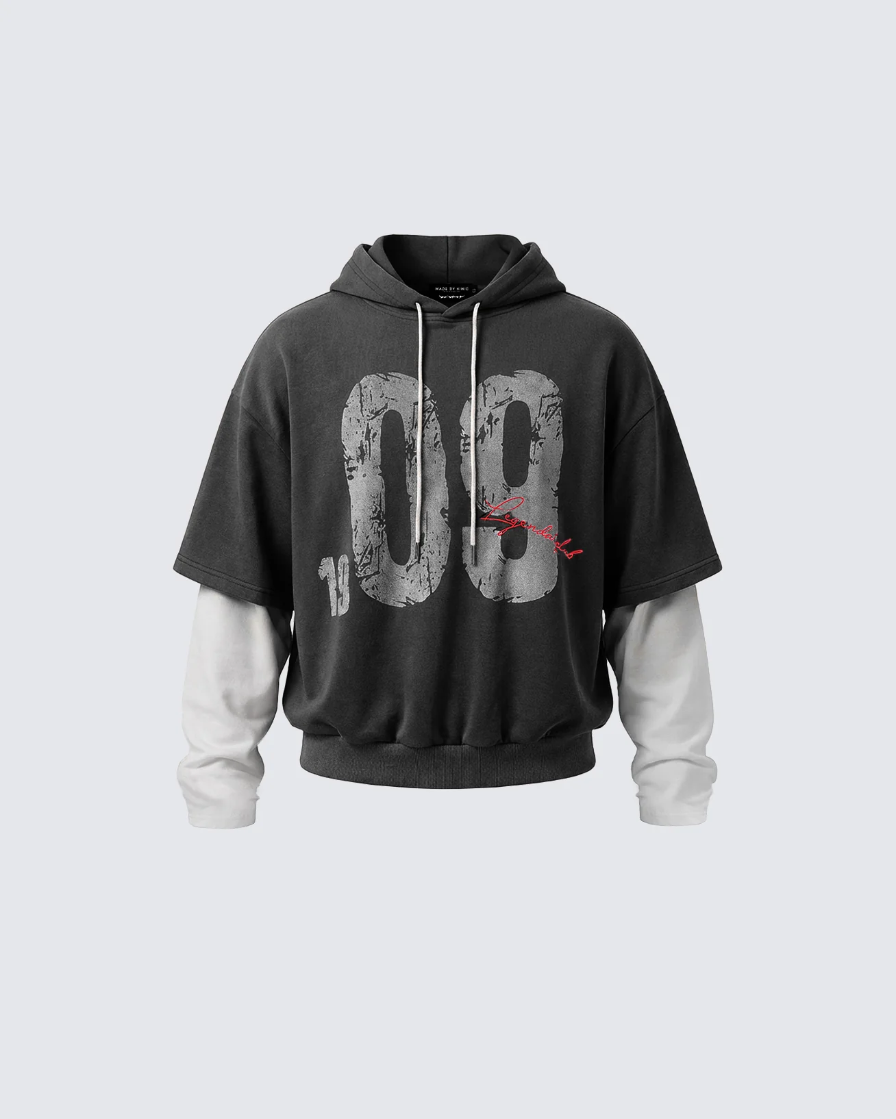 Layered Jersey Hoodie - Image 7