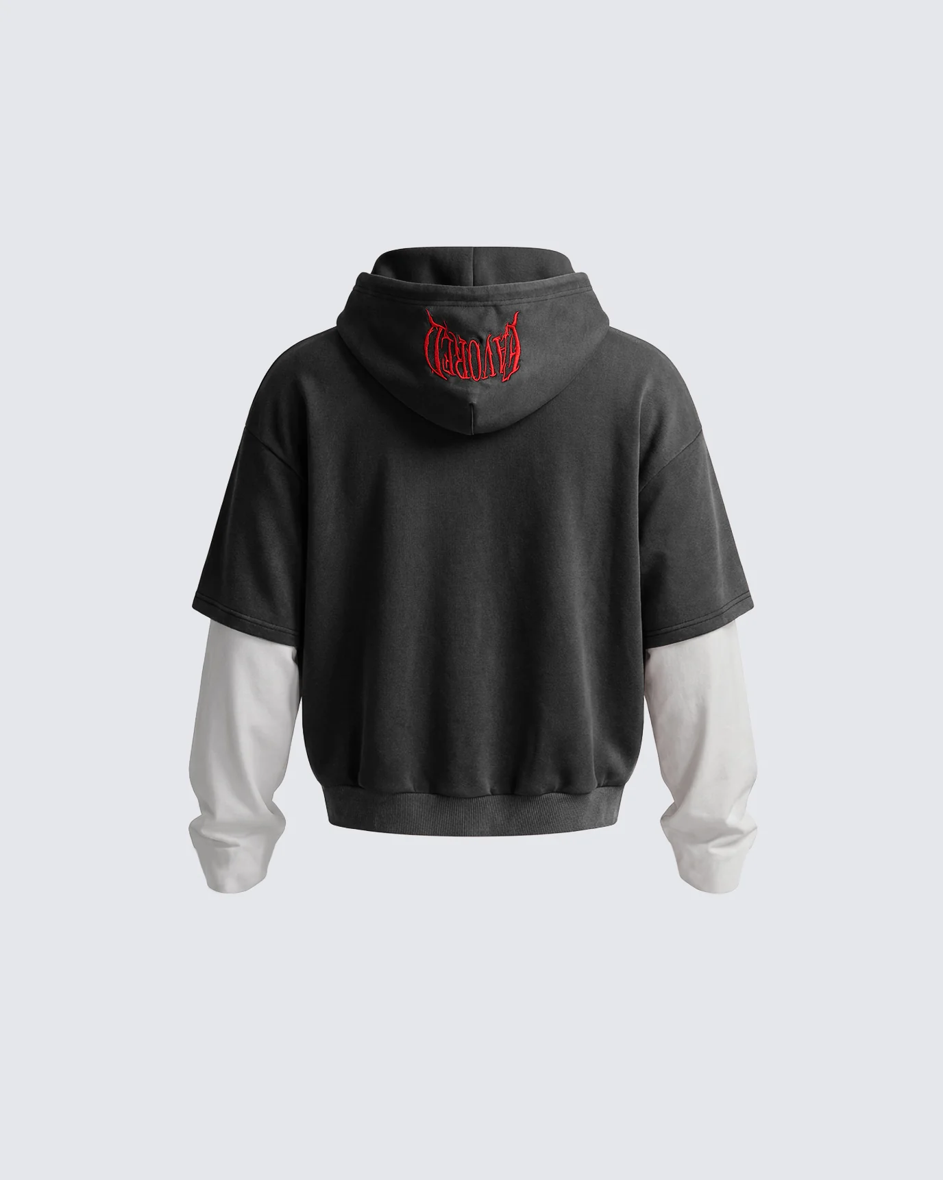 Layered Jersey Hoodie - Image 9