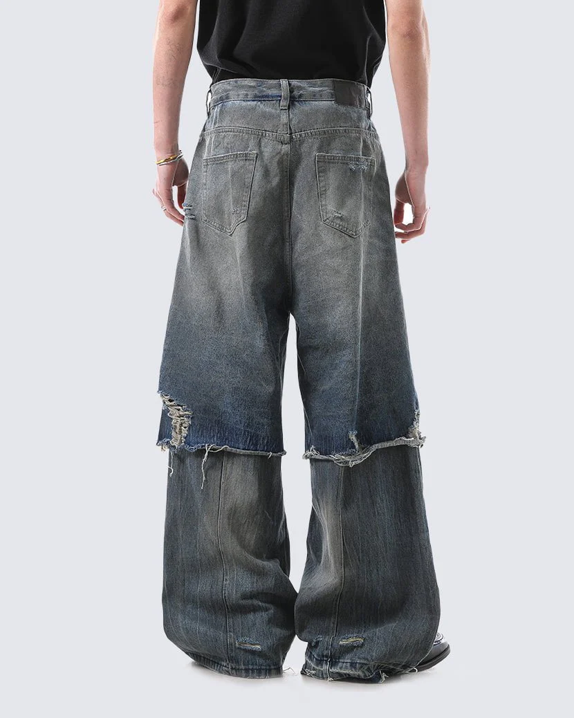Layered Patchwork Wasteland Jeans - Image 5