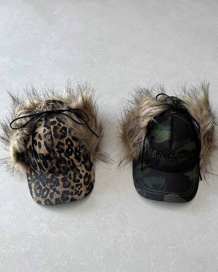 Leopard Camouflage Ear-Flap Baseball Cap - Image 3