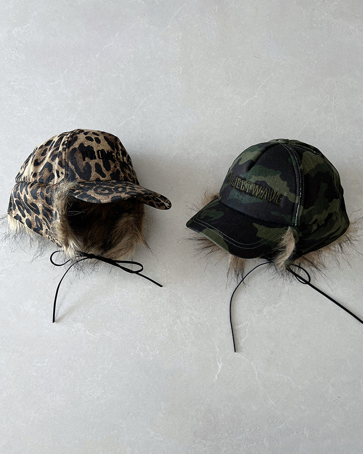 Leopard Camouflage Ear-Flap Baseball Cap - Image 4