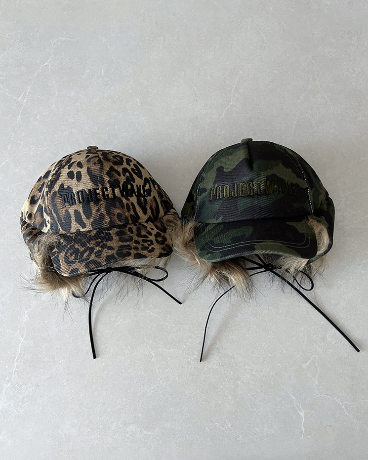 Leopard Camouflage Ear-Flap Baseball Cap - Image 5