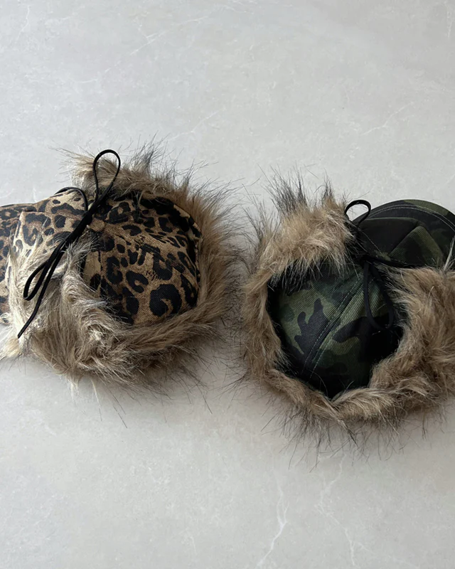 Leopard Camouflage Ear-Flap Baseball Cap - Image 6