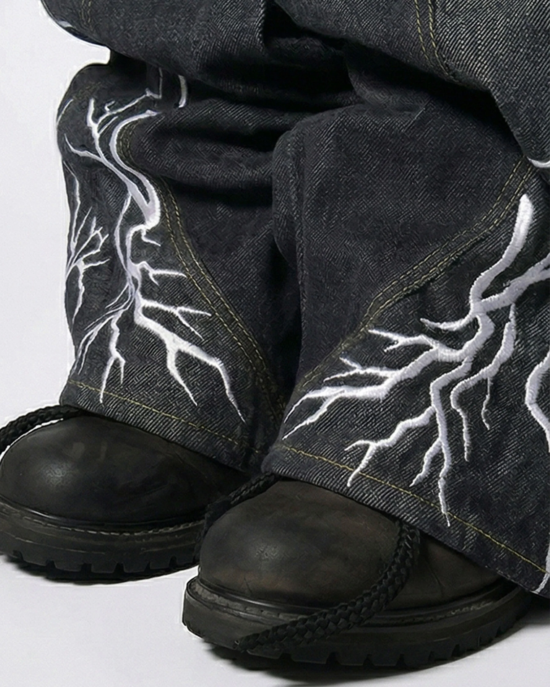 LIGHTNING Series | Double-Sided Embroidery Raw Denim - Image 24