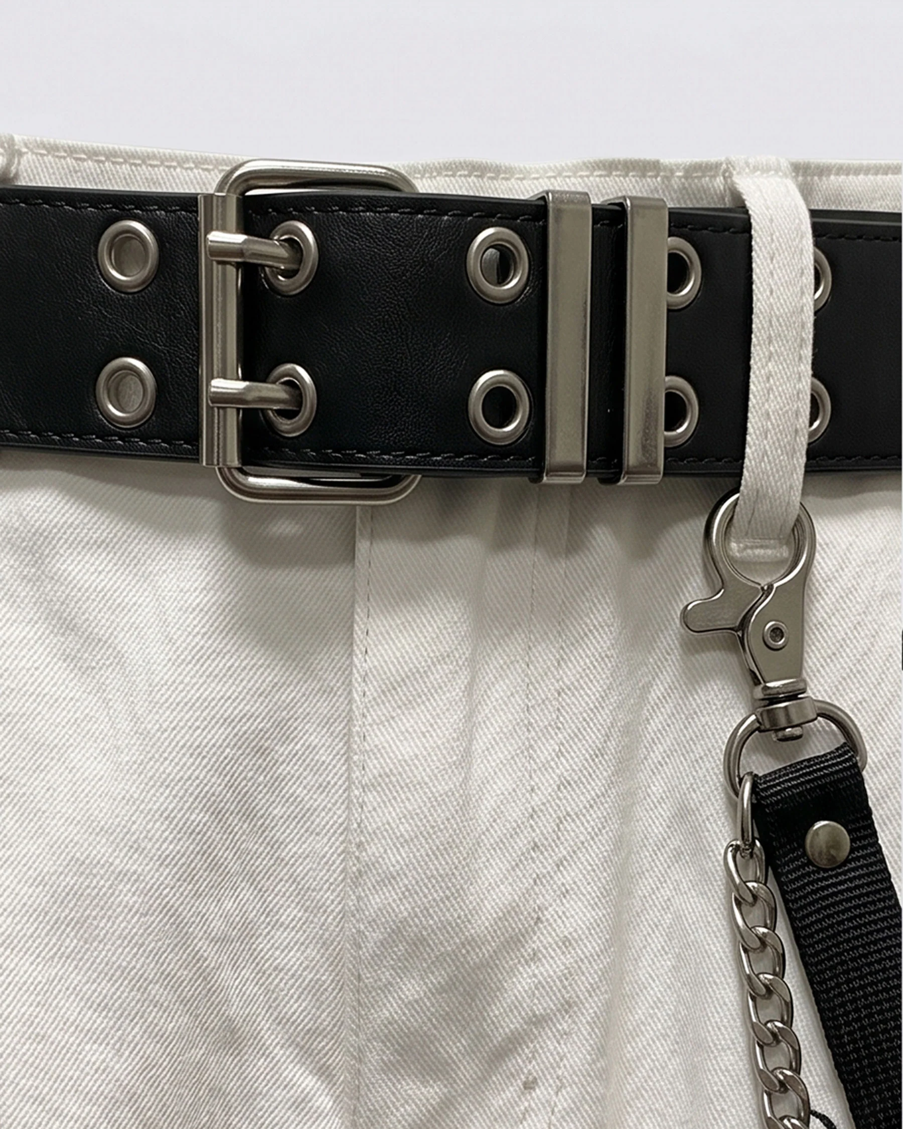 LIGHTNING Series | Gothic Chain Strap Utility Shorts - Image 14