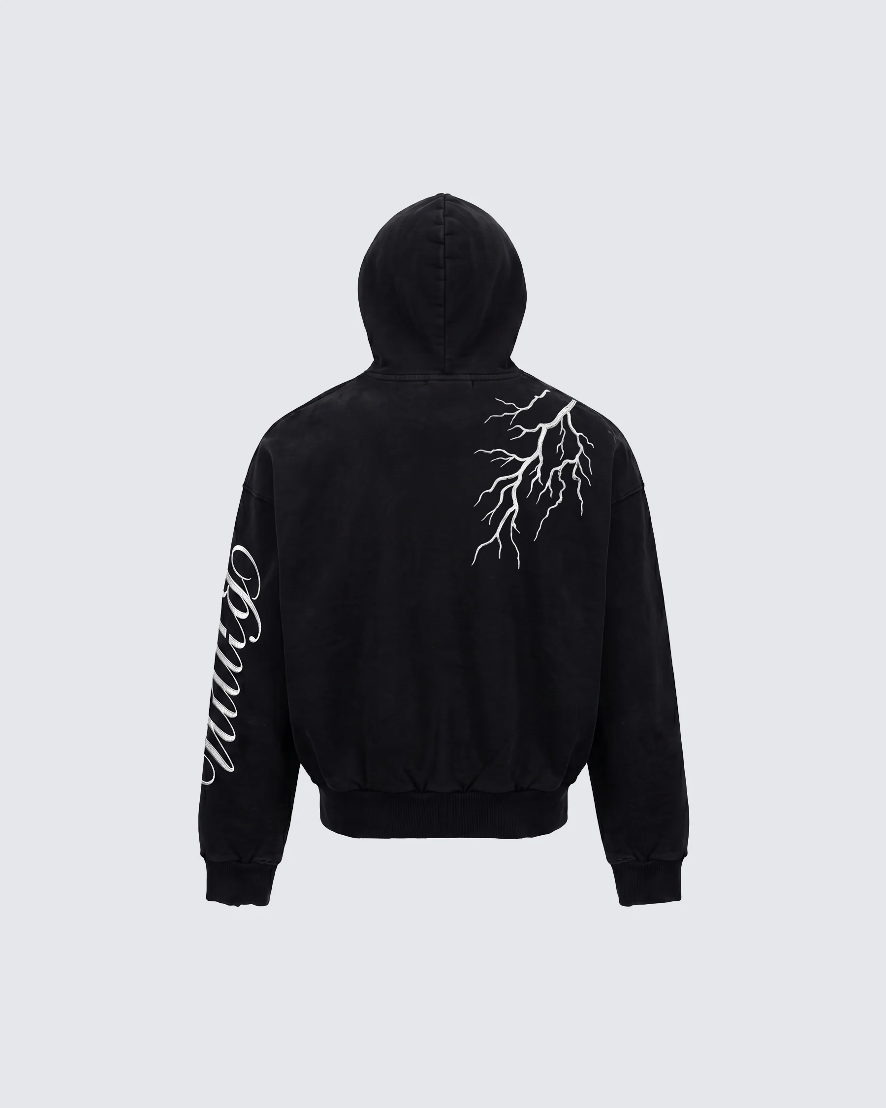 LIGHTNING Series | New Dark Hooded Zip Sweatshirt - Image 10