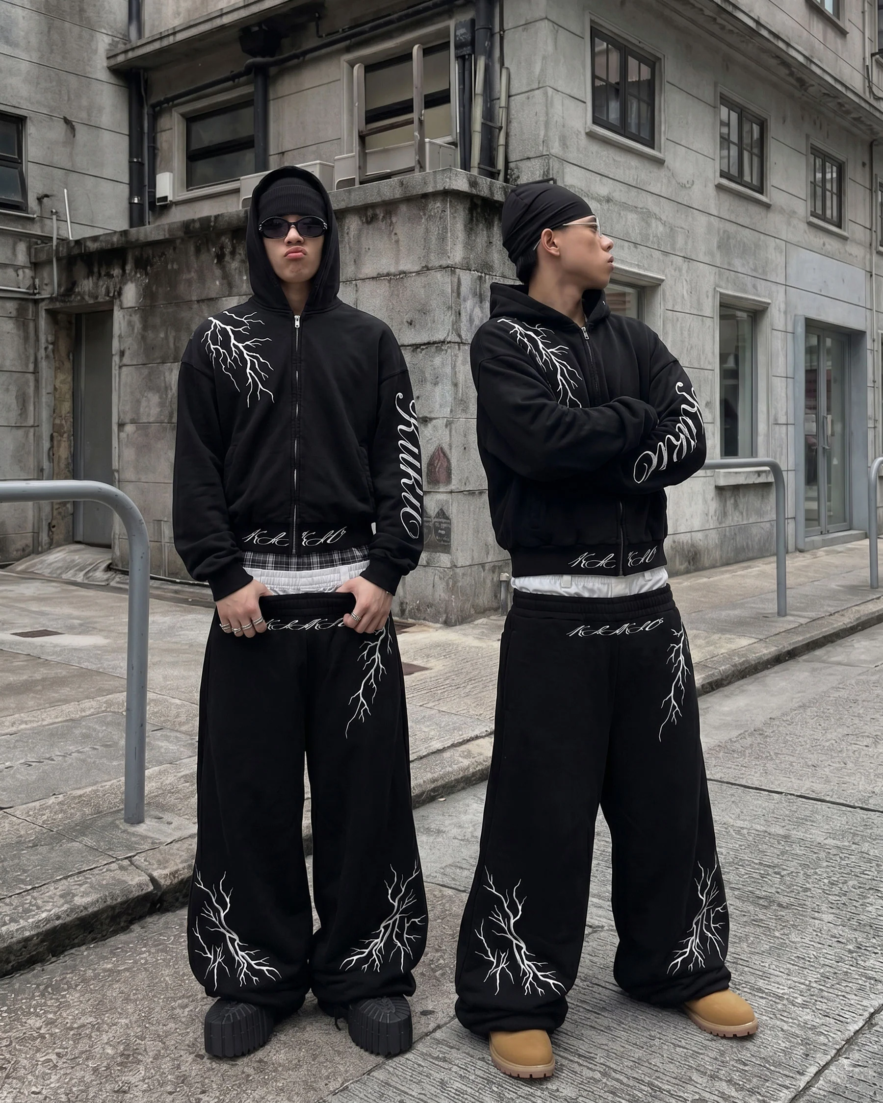 LIGHTNING Series | New Dark Hooded Zip Sweatshirt - Image 11