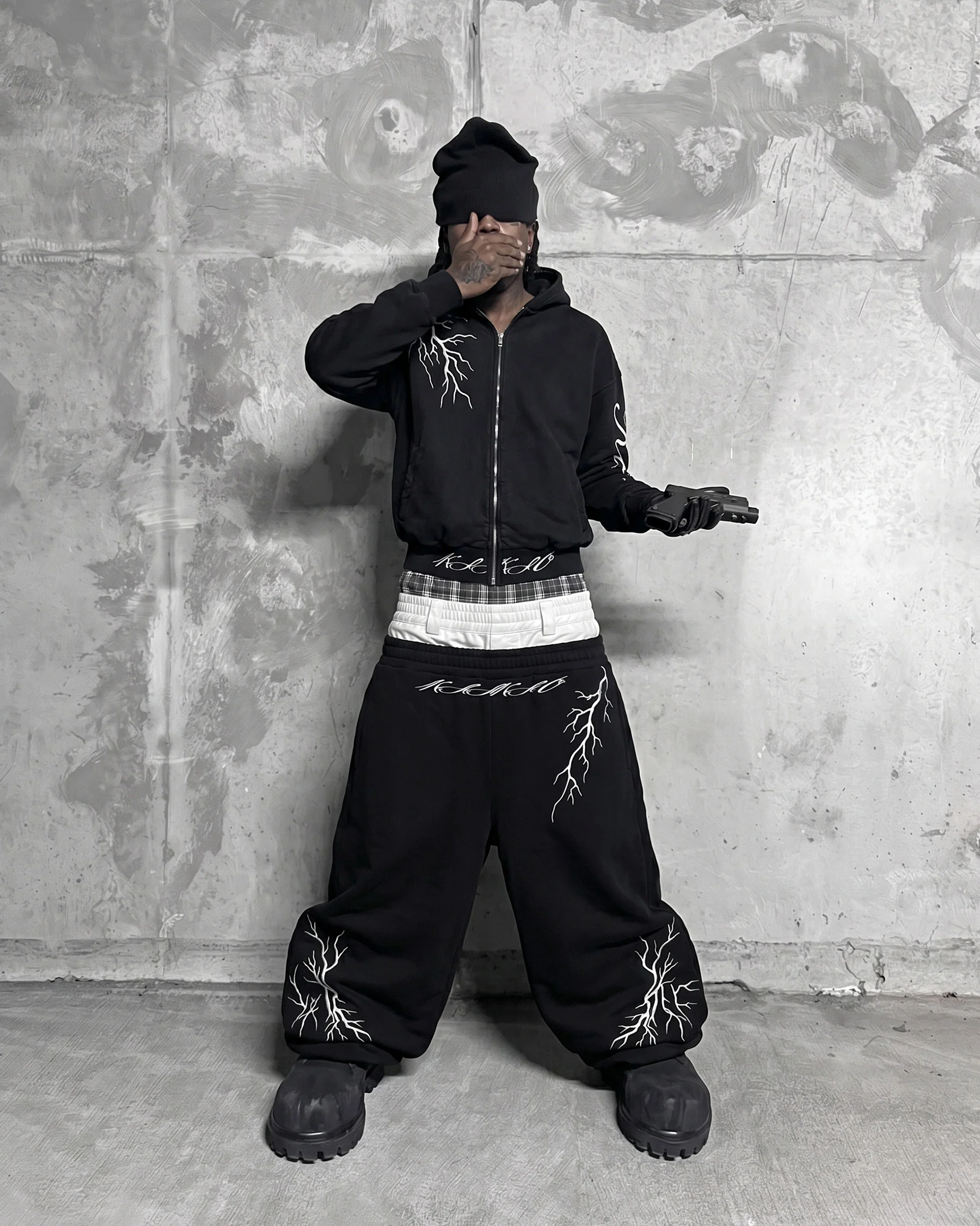 LIGHTNING Series | New Dark Hooded Zip Sweatshirt - Image 12