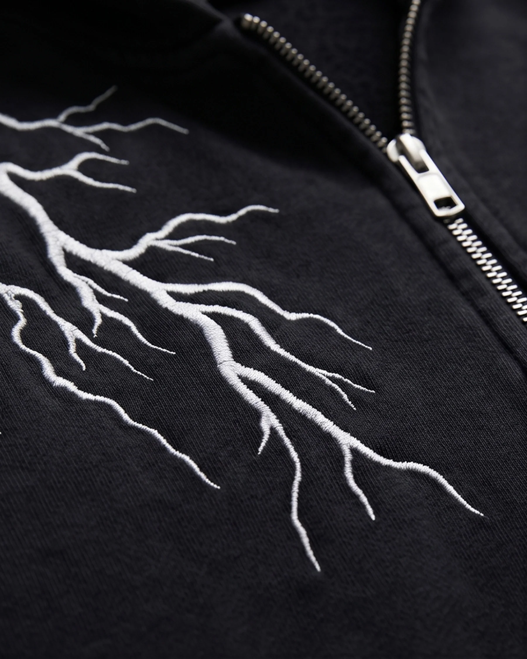 LIGHTNING Series | New Dark Hooded Zip Sweatshirt - Image 16