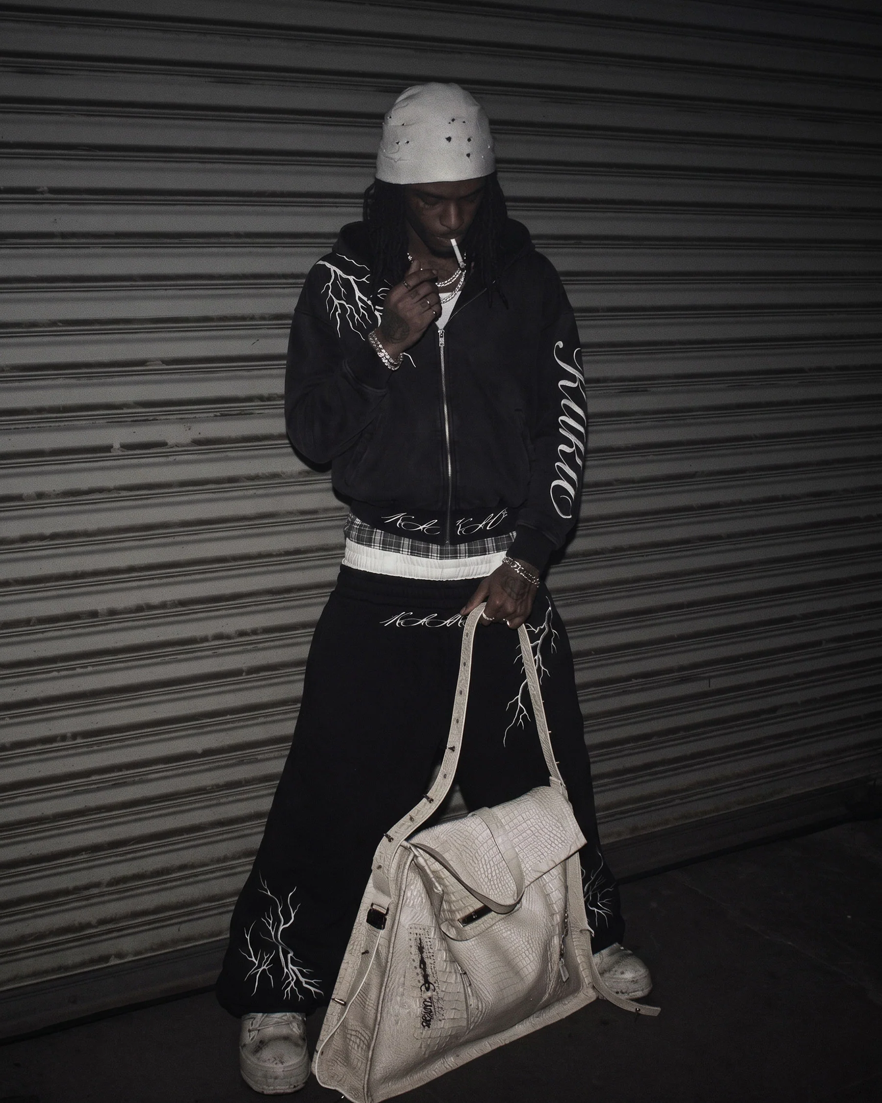 LIGHTNING Series | New Dark Hooded Zip Sweatshirt - Image 5
