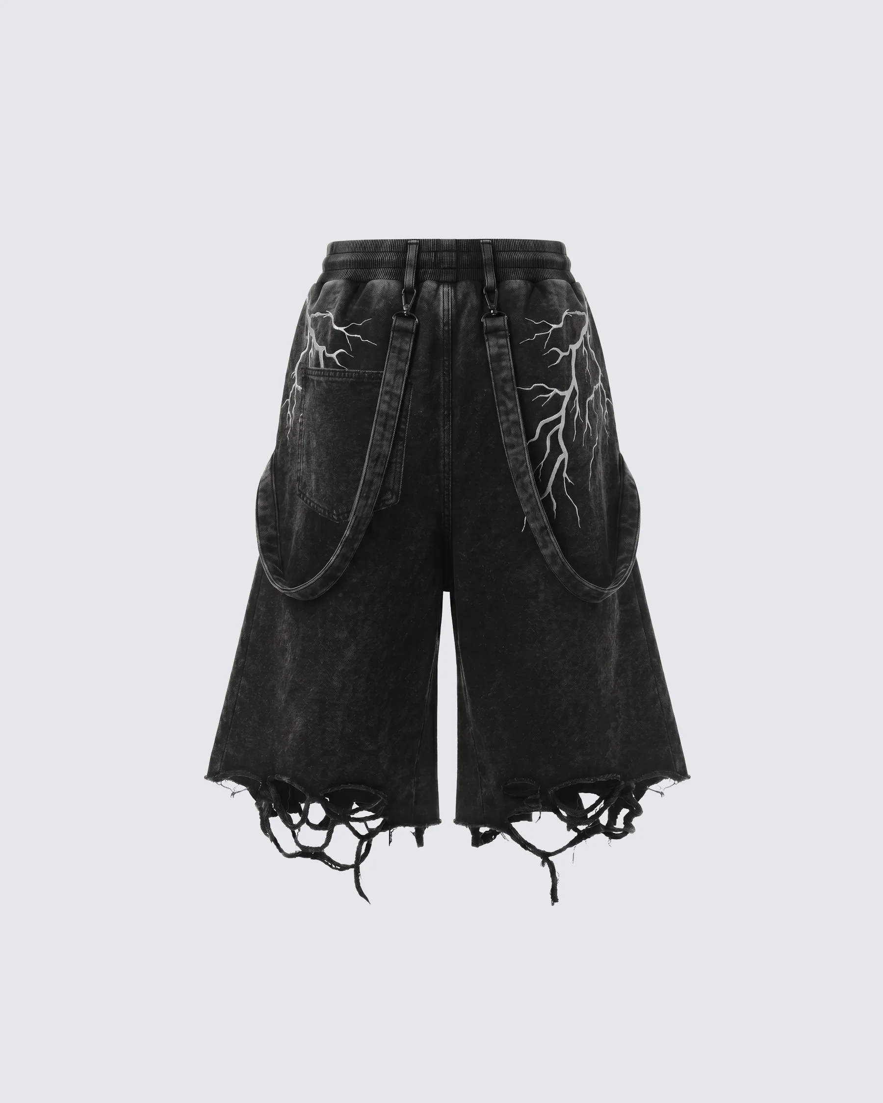LIGHTNING Series | New Strap Wide-Leg Shorts - Image 4