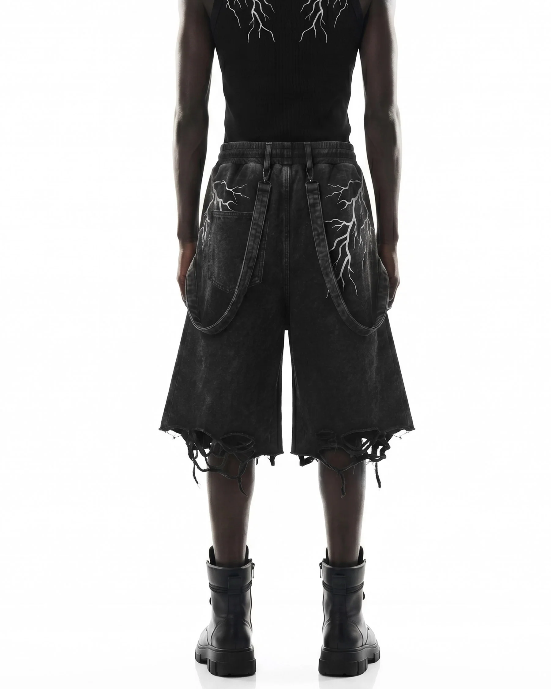 LIGHTNING Series | New Strap Wide-Leg Shorts - Image 8