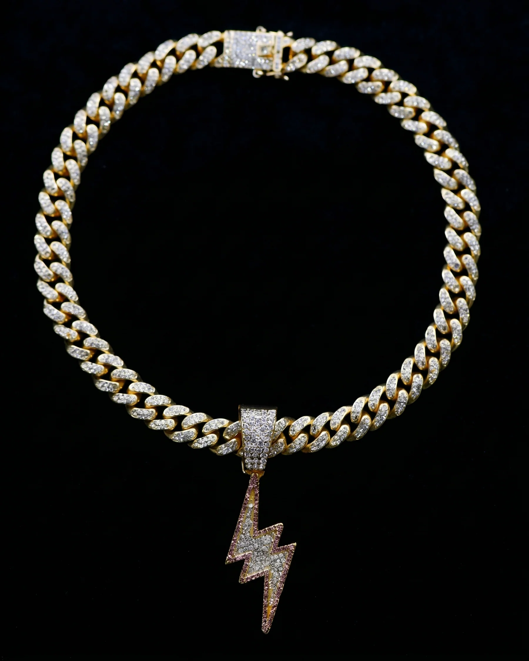 LIGHTNING Series | Pendant Cuban Chain Necklace - Image 7
