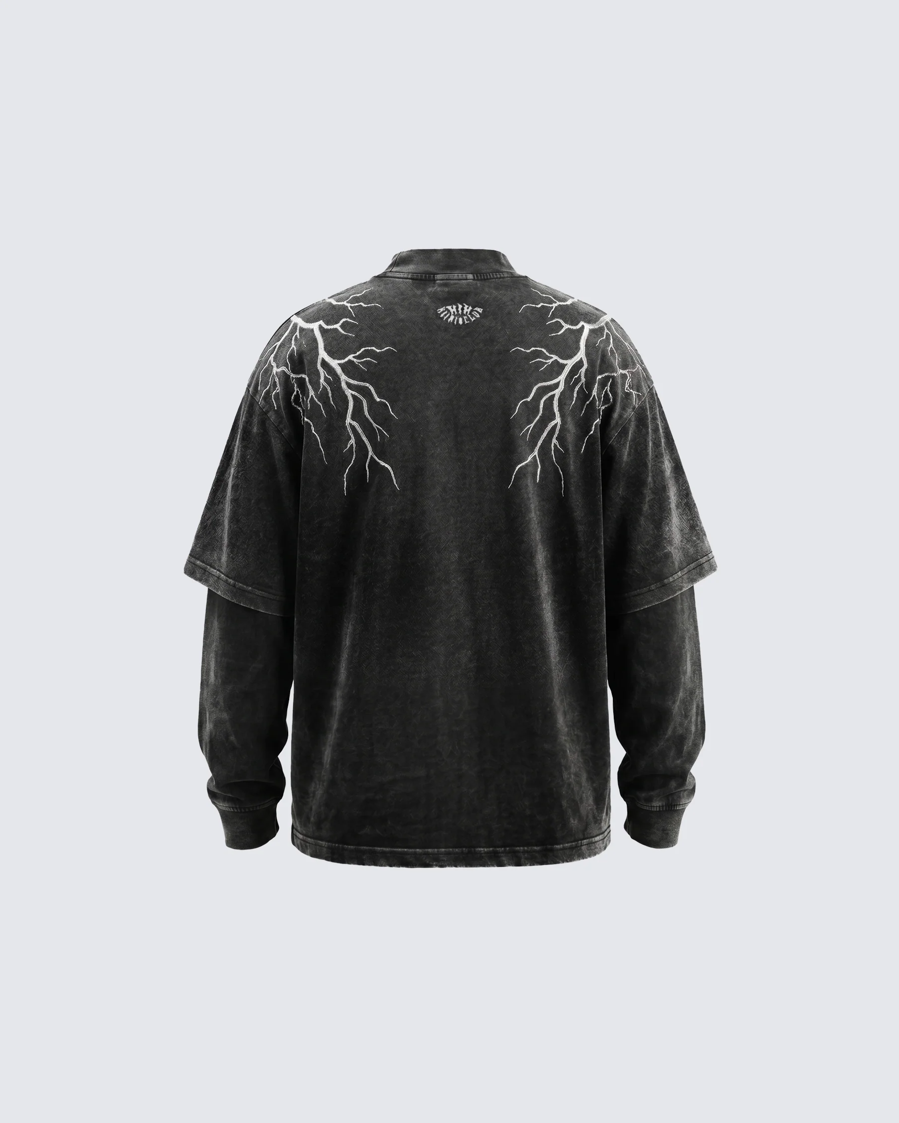 LIGHTNING Series | Washed Layered Long Sleeve T-Shirt - Image 9