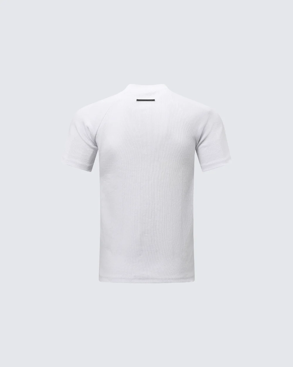 Logo Print Ribbed Knit T-Shirt - Image 10