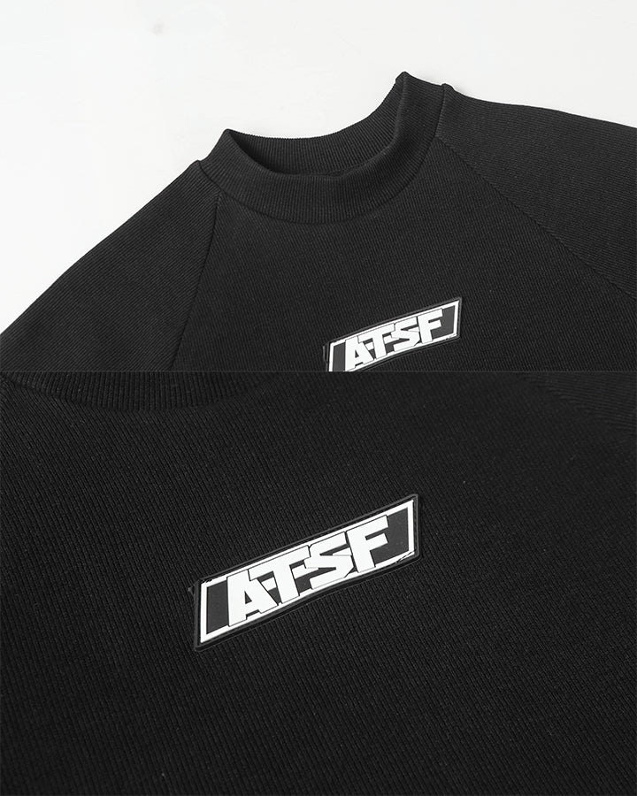 Logo Print Ribbed Knit T-Shirt - Image 12