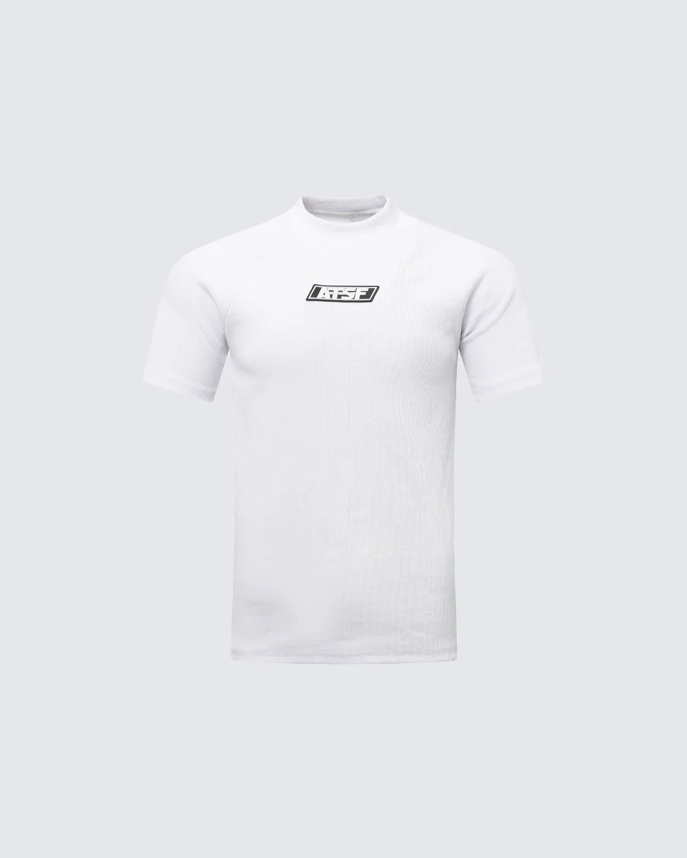 Logo Print Ribbed Knit T-Shirt - Image 3