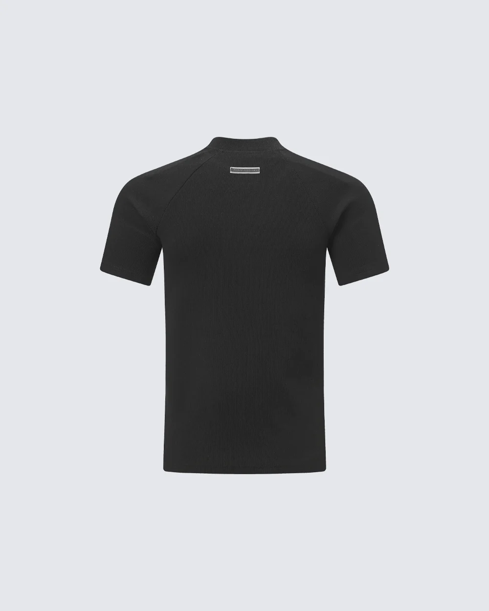 Logo Print Ribbed Knit T-Shirt - Image 5