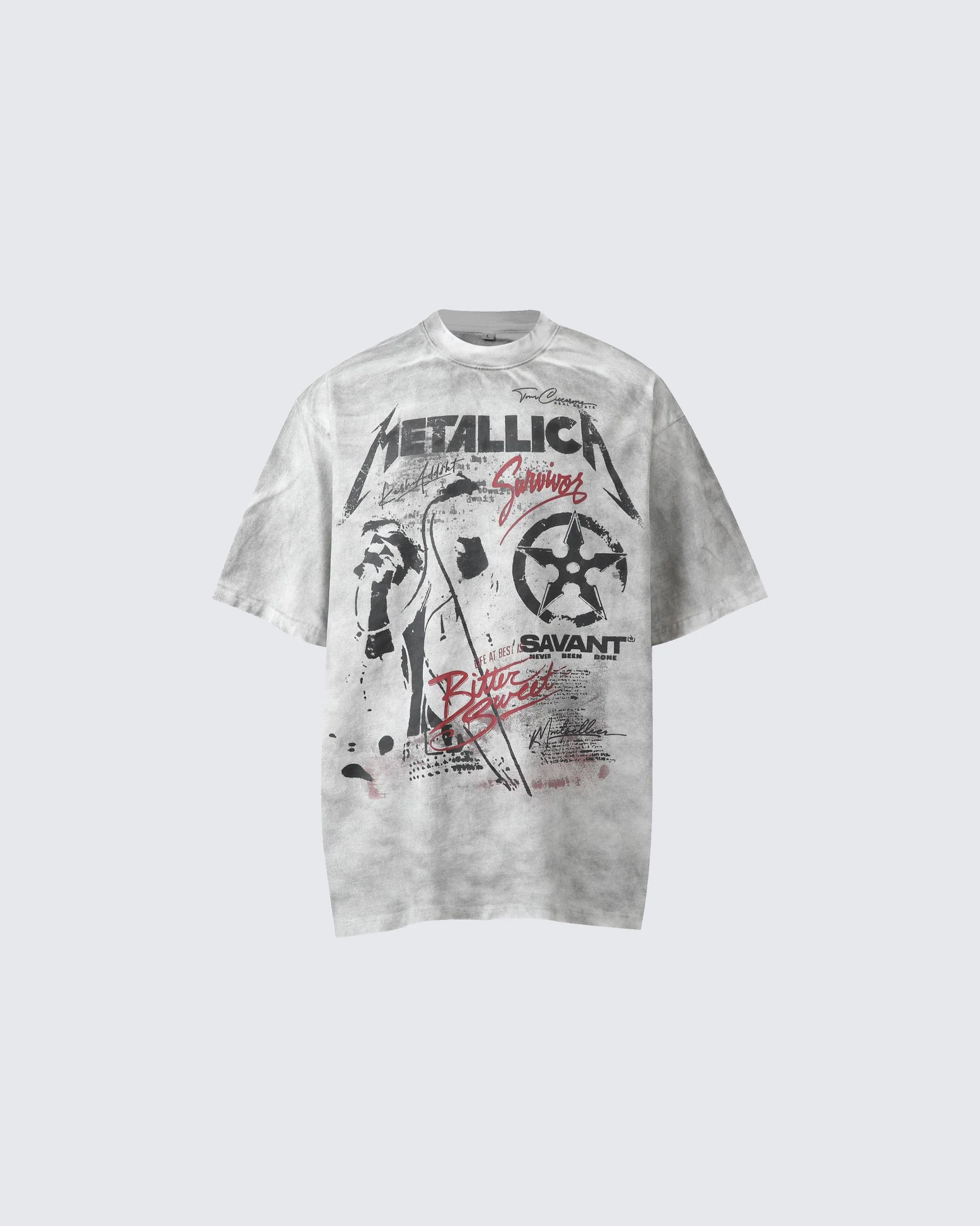 Loose American-style Printed Short-sleeved T-shirt - Image 2