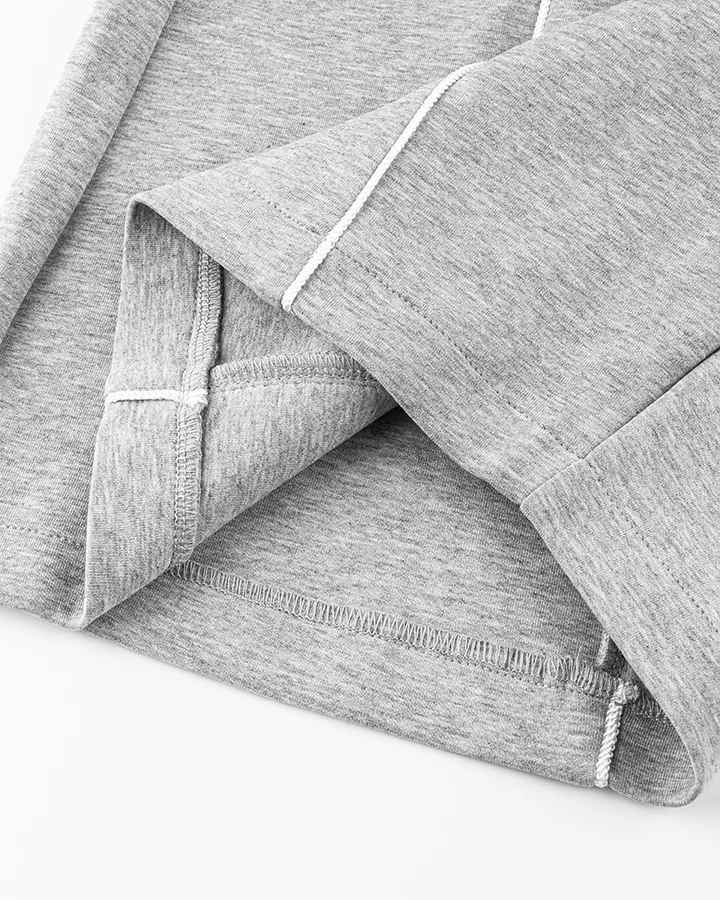 Loose-Fit Sweatpants with White Piping - Image 11