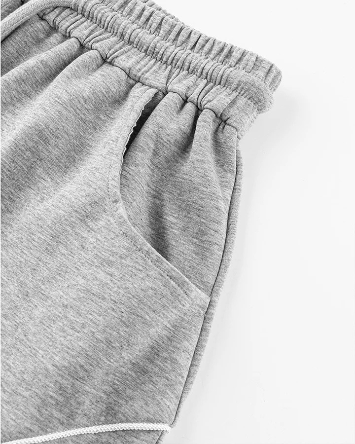 Loose-Fit Sweatpants with White Piping - Image 7