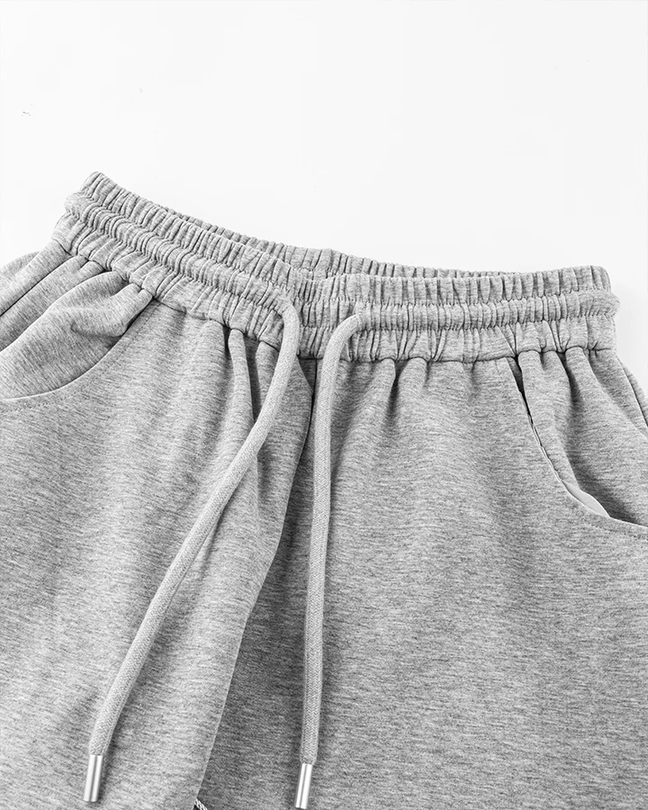 Loose-Fit Sweatpants with White Piping - Image 8