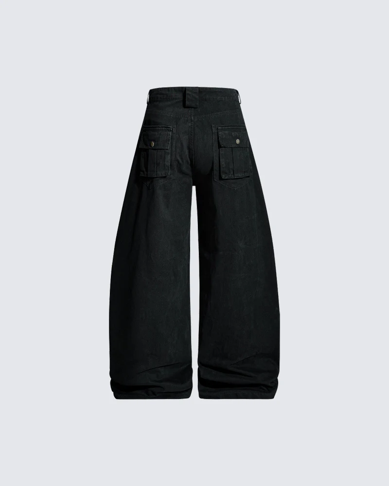 Loose Fit Vintage Utility Trousers - Image 3