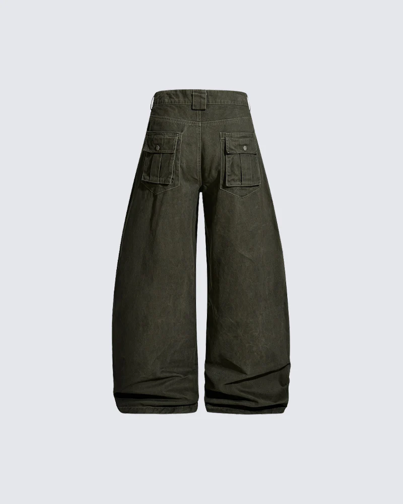 Loose Fit Vintage Utility Trousers - Image 6