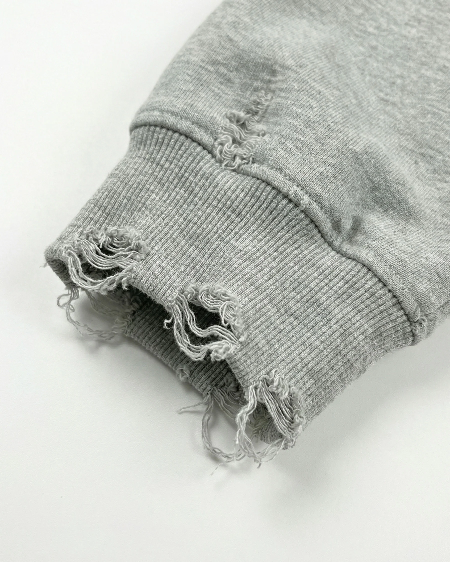 LOW SATURATION-Distressed Cropped Zip-Up Hoodie - Image 14