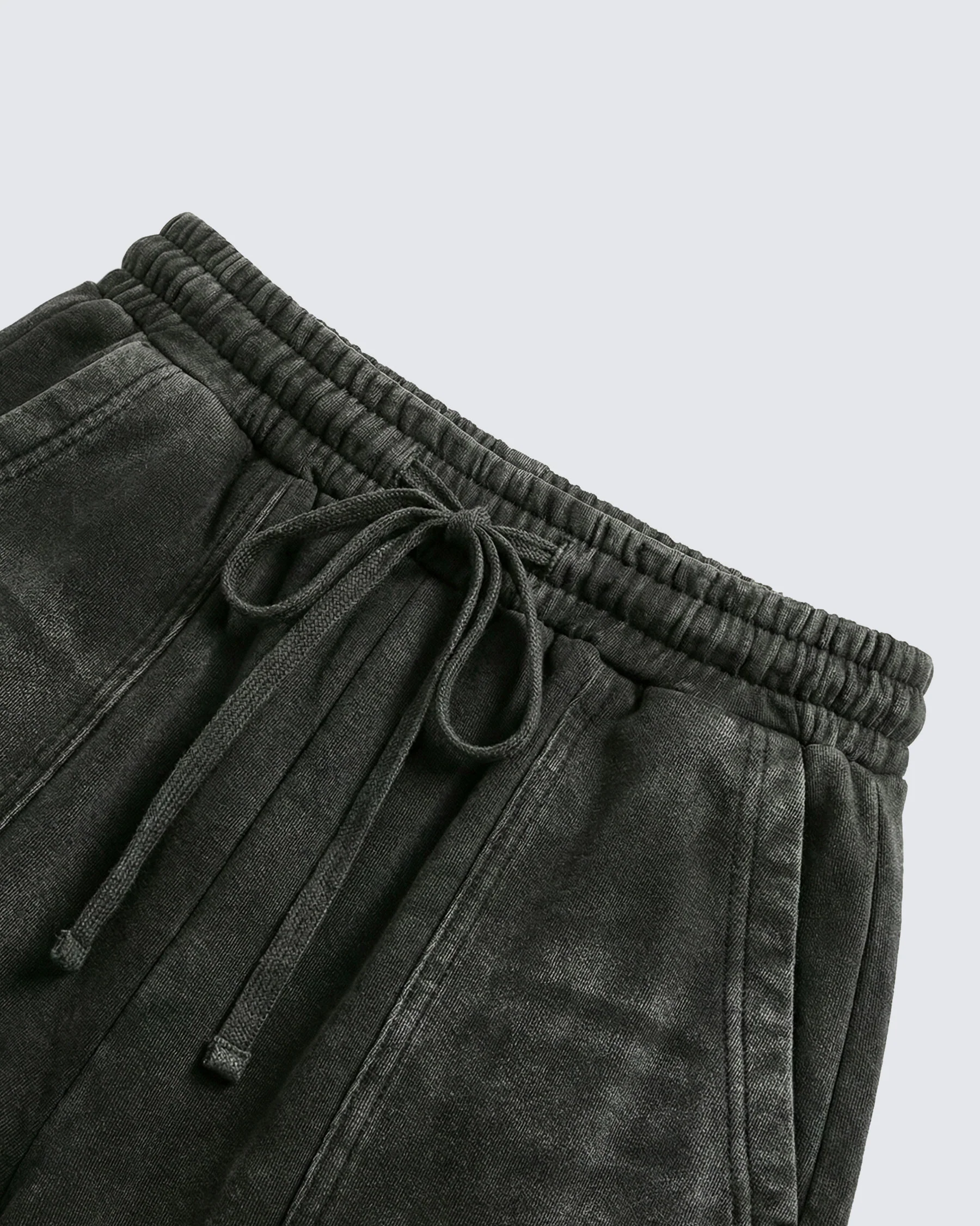 LOW SATURATION-Spring New Washed Zip Hem Sweatpants - Image 6