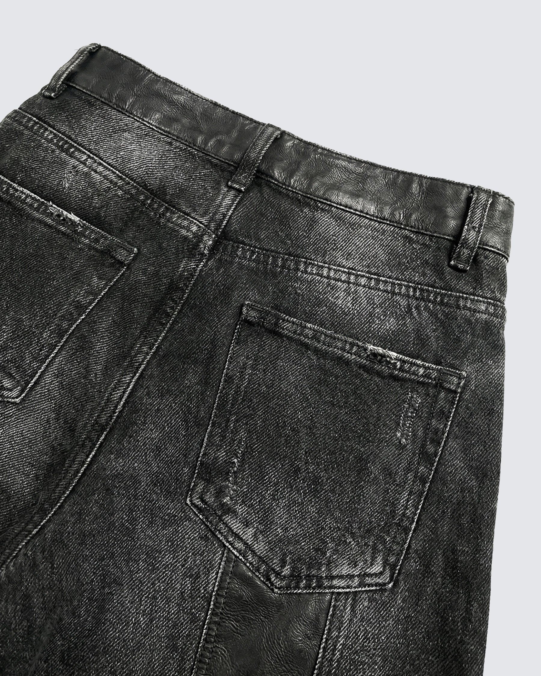 LOW SATURATION-Washed Wide-Leg Denim Pants - Image 13