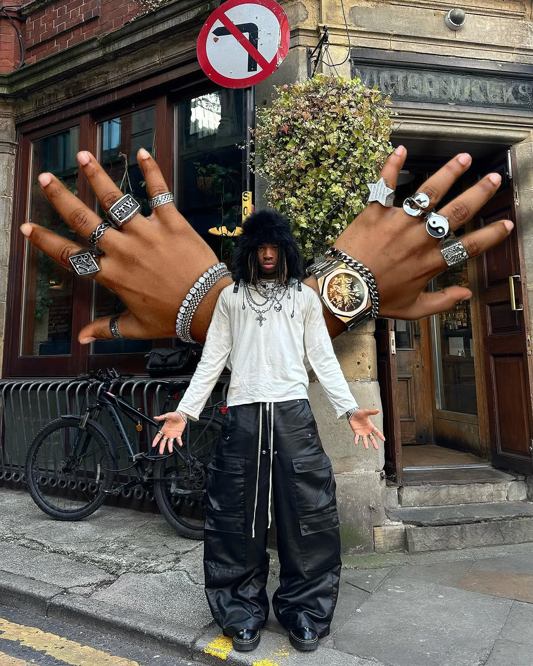 Matte Coated Big Pocket Cargo Pants - Image 4