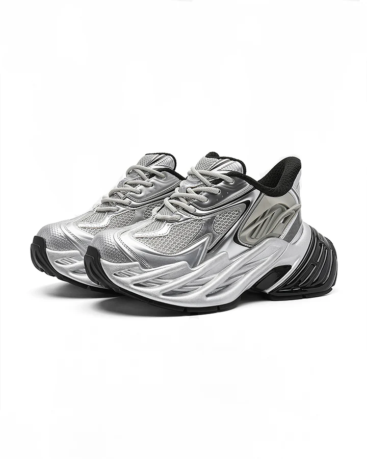 Mecha-Style Height-Increasing Chunky Sneakers - Image 4