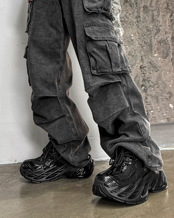 Mecha-Style Height-Increasing Chunky Sneakers - Image 6
