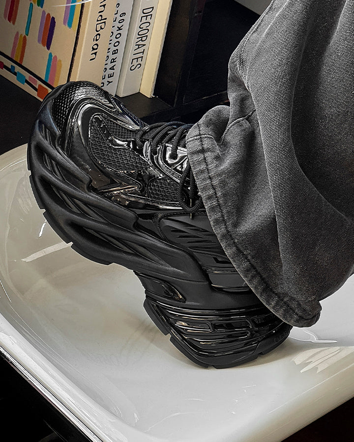 Mecha-Style Height-Increasing Chunky Sneakers - Image 7