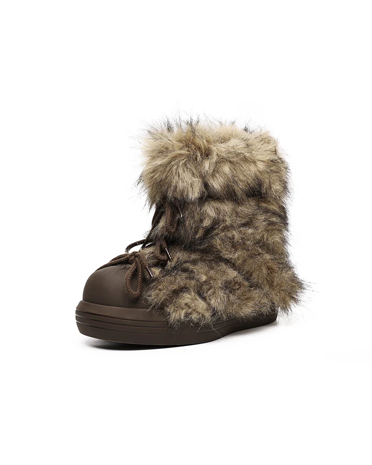 Millennial Style Iceland Faux Fur Snow Boots - Image 3