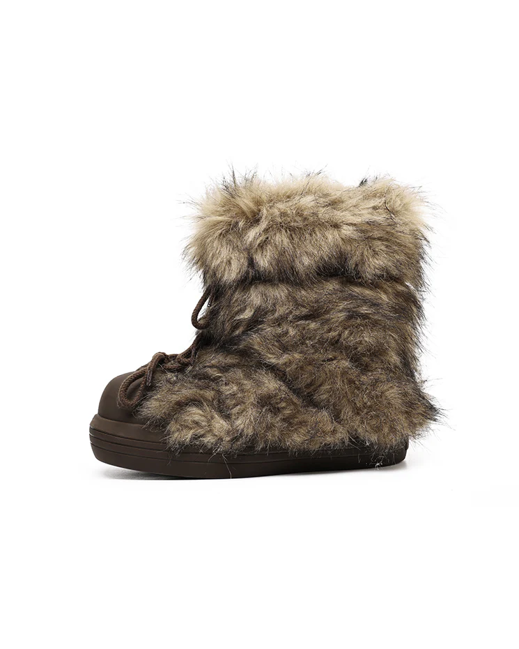 Millennial Style Iceland Faux Fur Snow Boots - Image 4