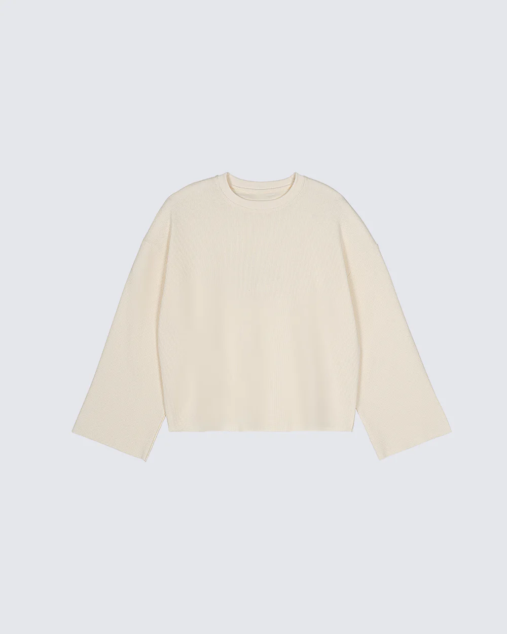 Minimal Ribbed Long Sleeve T-Shirt - Image 2