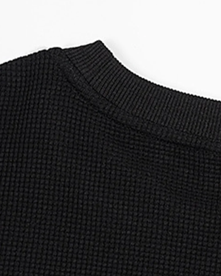 Minimal Ribbed Long Sleeve T-Shirt - Image 5
