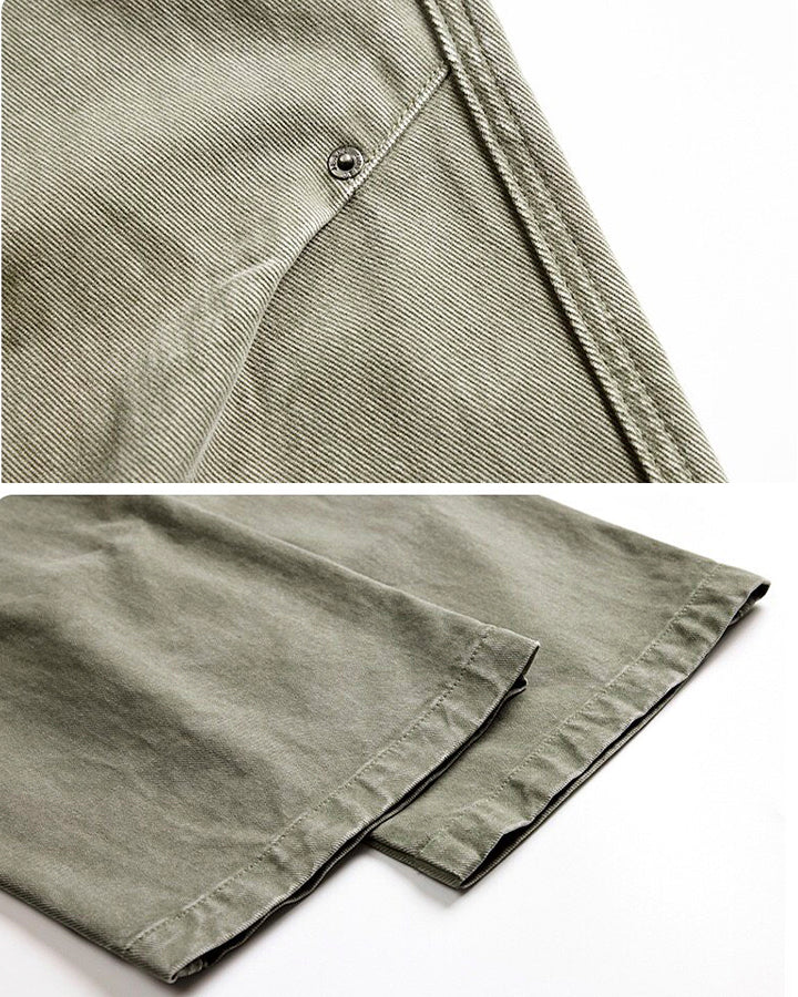Minimal Rivet Panel Wide Leg Pants - Image 12