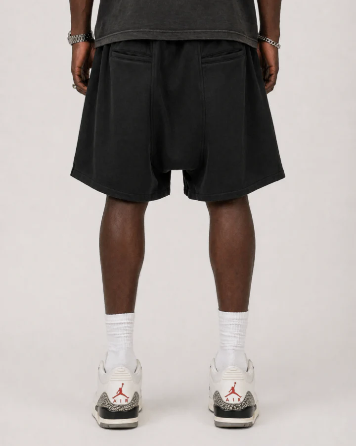 Minimal Zipper Detail Street Shorts - Image 4